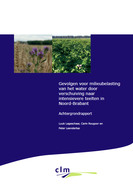 Gevolgen voor milieubelasting van het water door verschuiving naar intensievere teelten in Noord-Brabant image