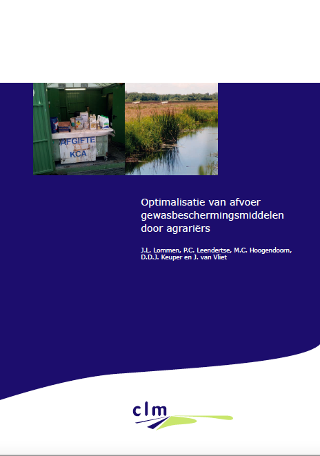 Optimalisatie van afvoer gewasbeschermingsmiddelen door agrariërs image