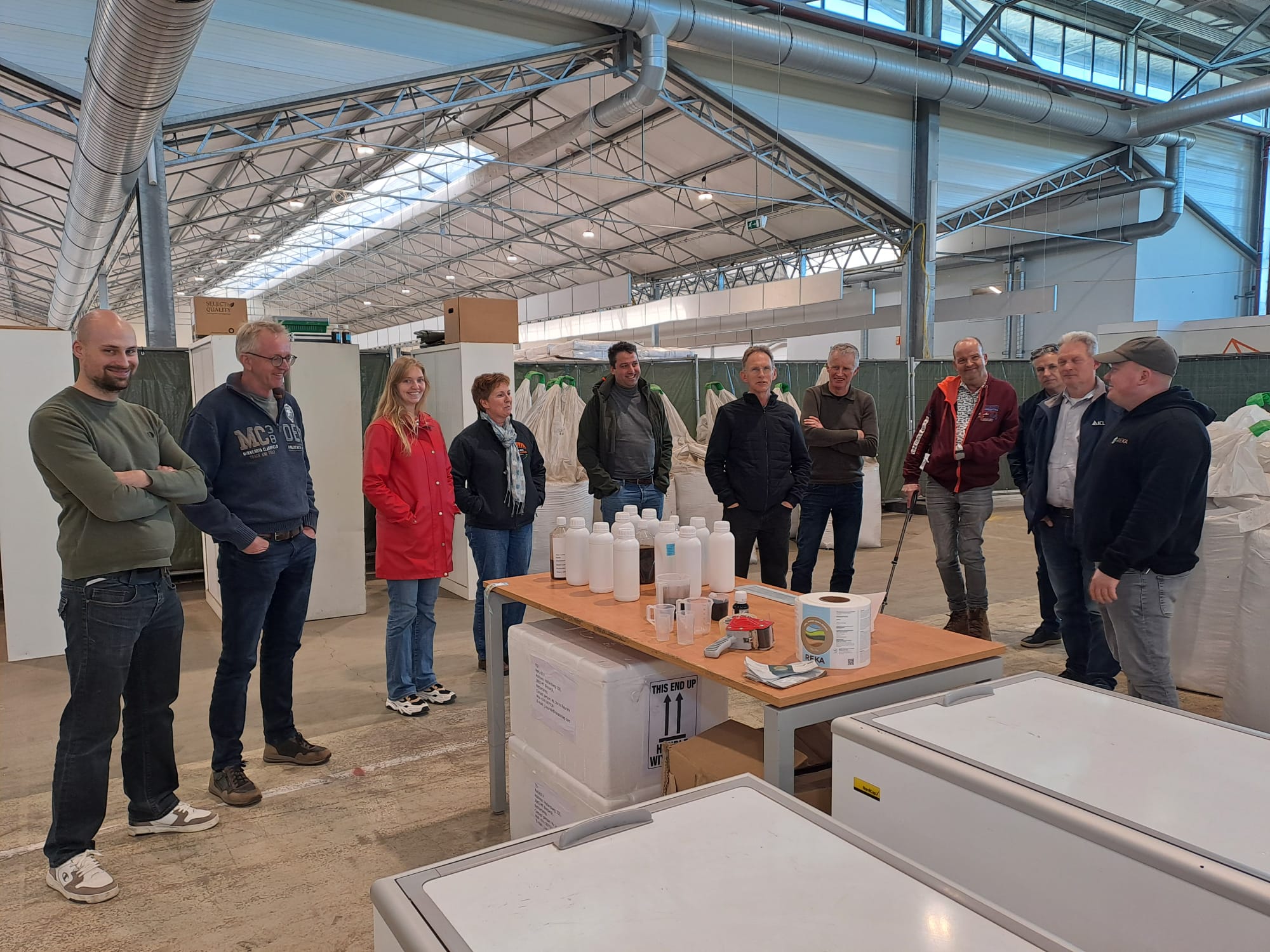 Deelnemers cursus weerbaar telen voor de glastuinbouw